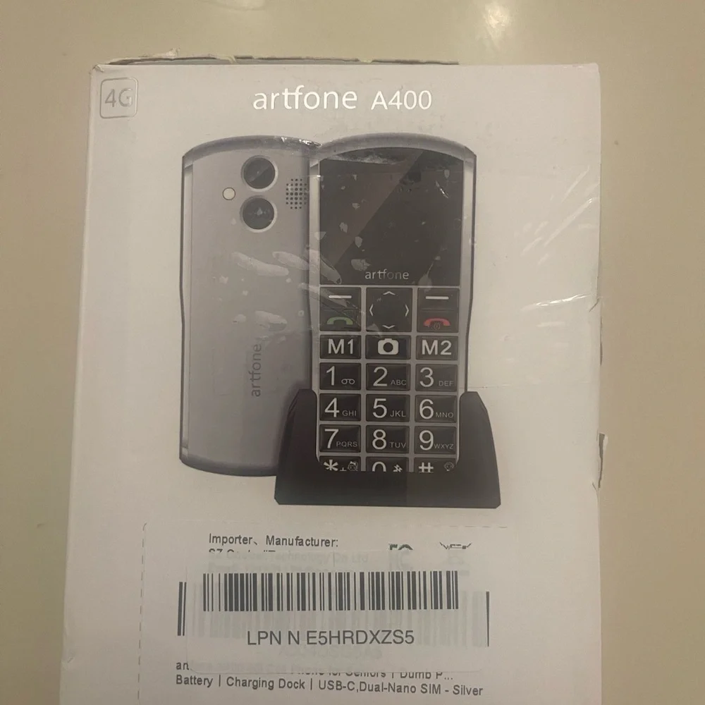 A400 Silver - Big Button Cell Phone for Seniors “SCREEN DO NOT TURN ON “